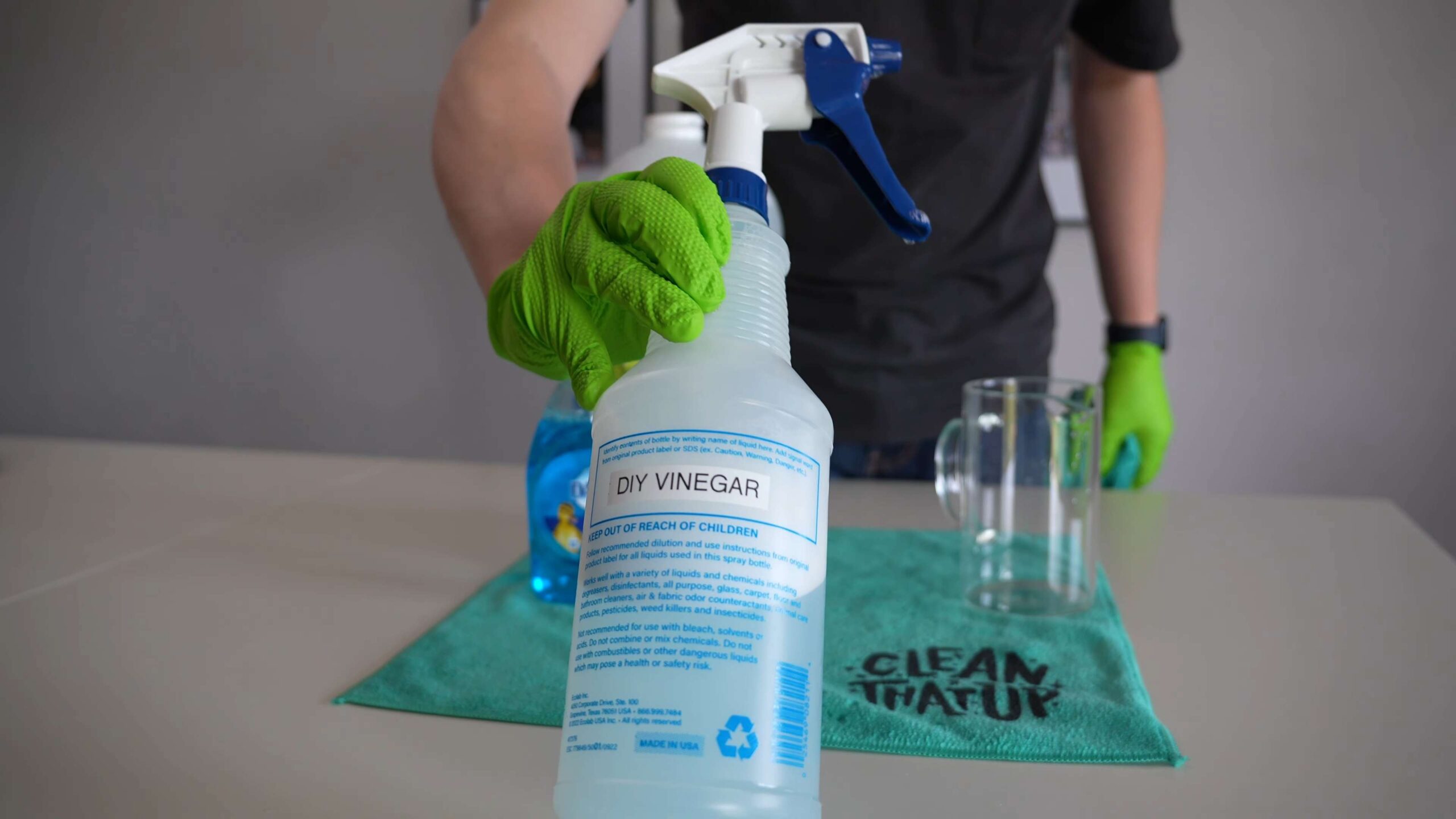 Clean Shower with Vinegar Soap
