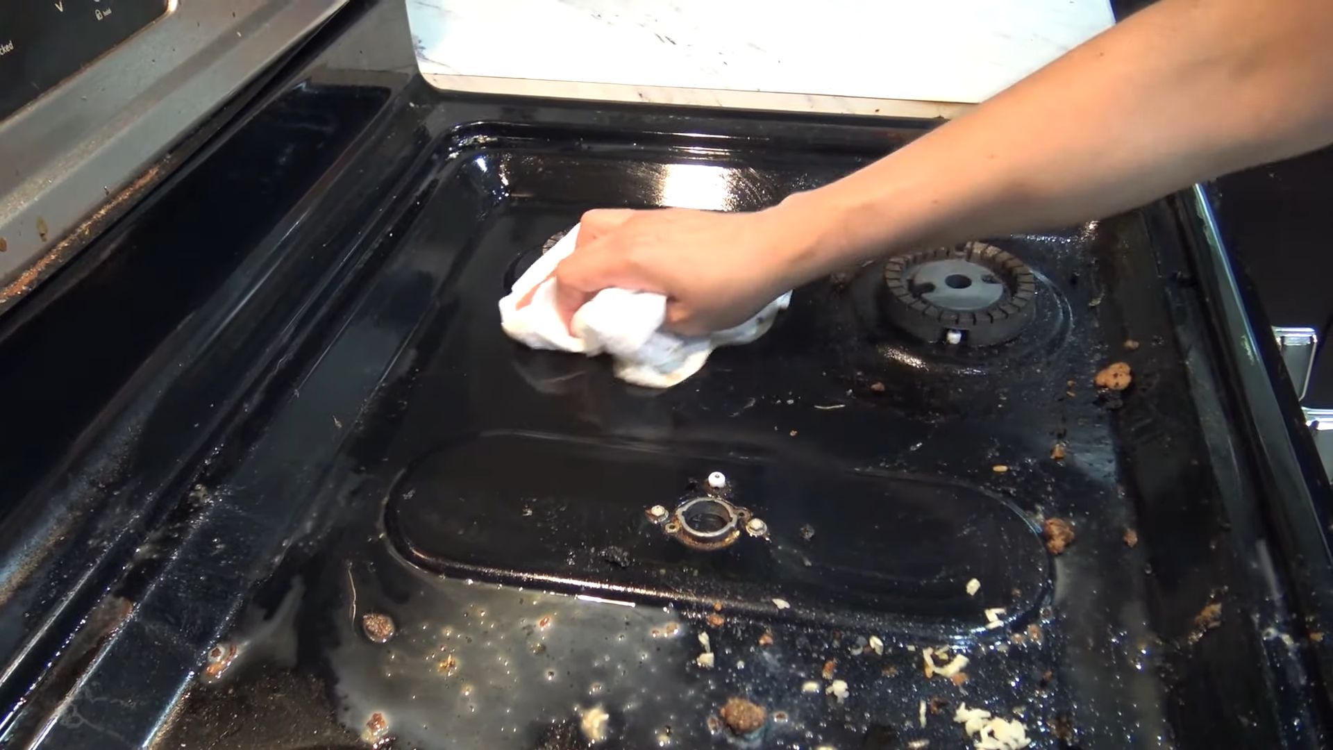 Clean Gas Stove Top