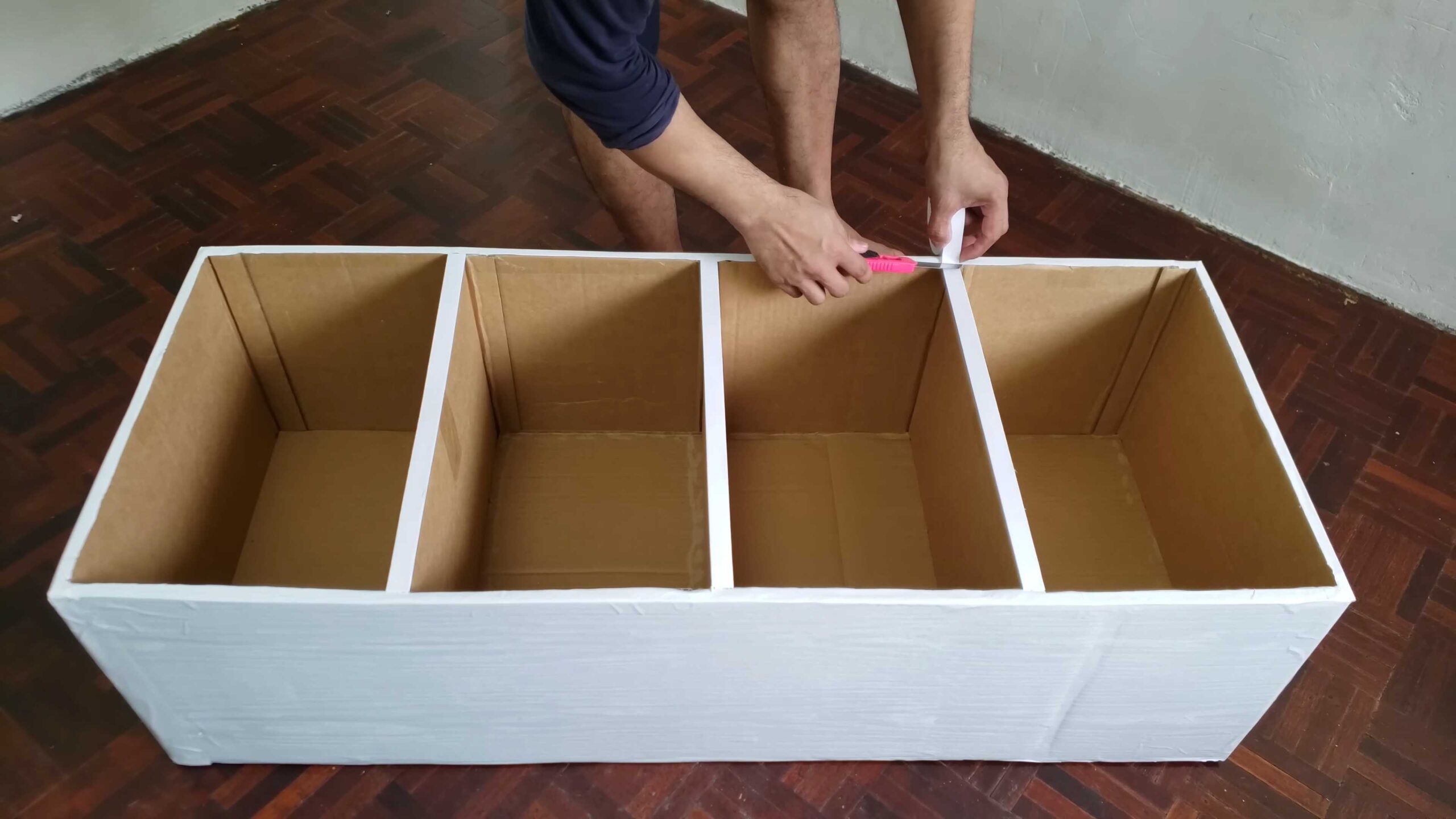 DIY Cardboard Wardrobe Project